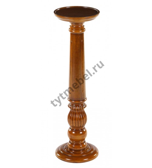 HK-851. Подставка для цветов (массив красного дерева) NBA Pecan M (итал. орех), 23*23*80 см